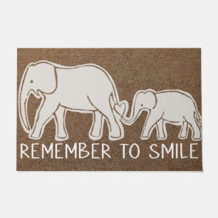 Elephant Welcome Doormat Elephant Lover Mat