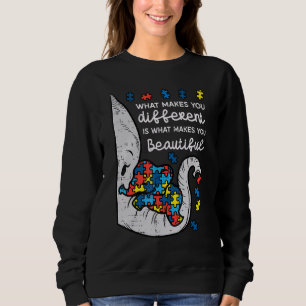 Elephant What Makes You Different Autism Awareness Sweatshirt