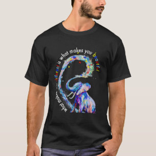Elephant What Makes You Different Autism Awareness T-Shirt