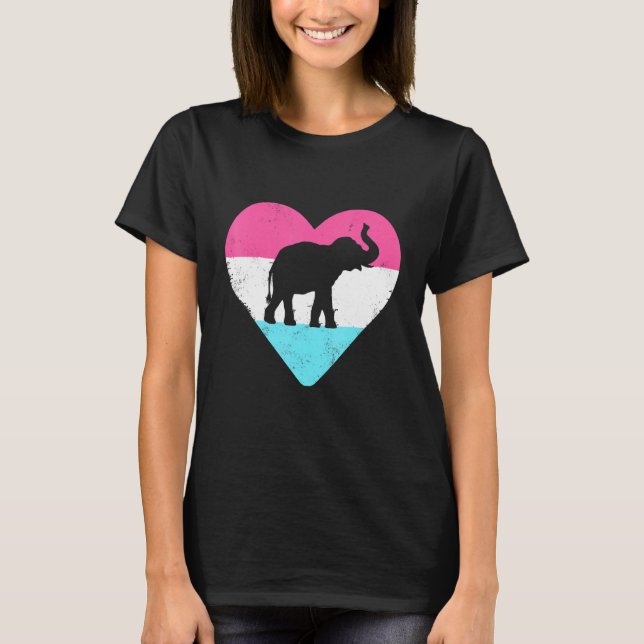 Elephant Who Loves Animals 6 T-Shirt (Front)
