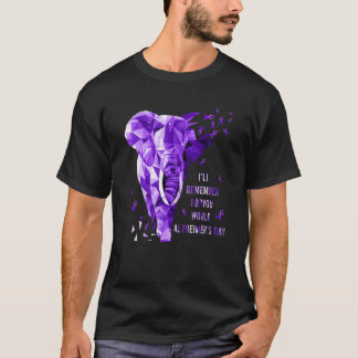 Elephant Will Remember For You World Alzheimer Awa T-Shirt