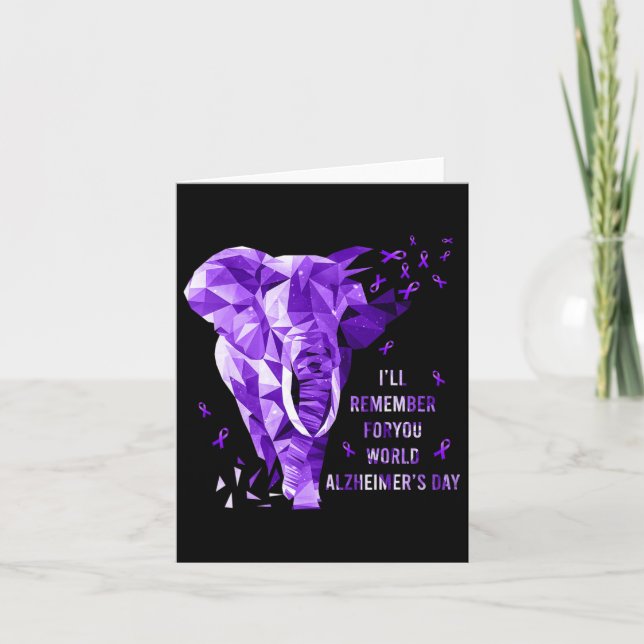 Elephant Will Remember For You World Heimerheimer  Card (Front)