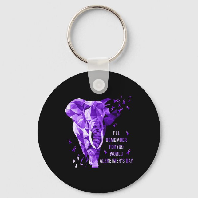 Elephant Will Remember For You World Heimerheimer  Keychain (Front)