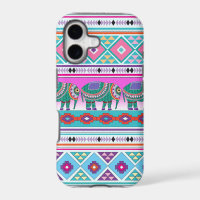 Elephant with Aztec Pattern