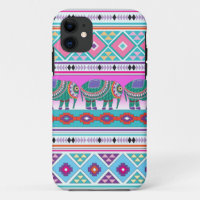 Elephant with Aztec Pattern