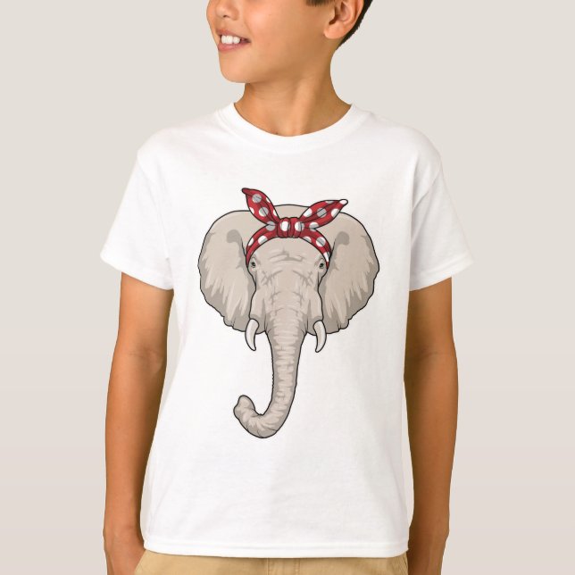 Elephant with Bandana T-Shirt (Front)