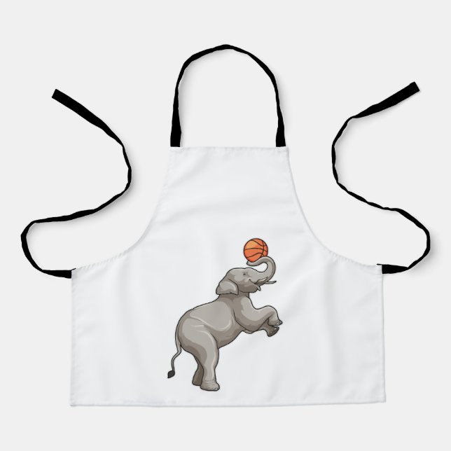 Elephant with Basketball Apron (Front)