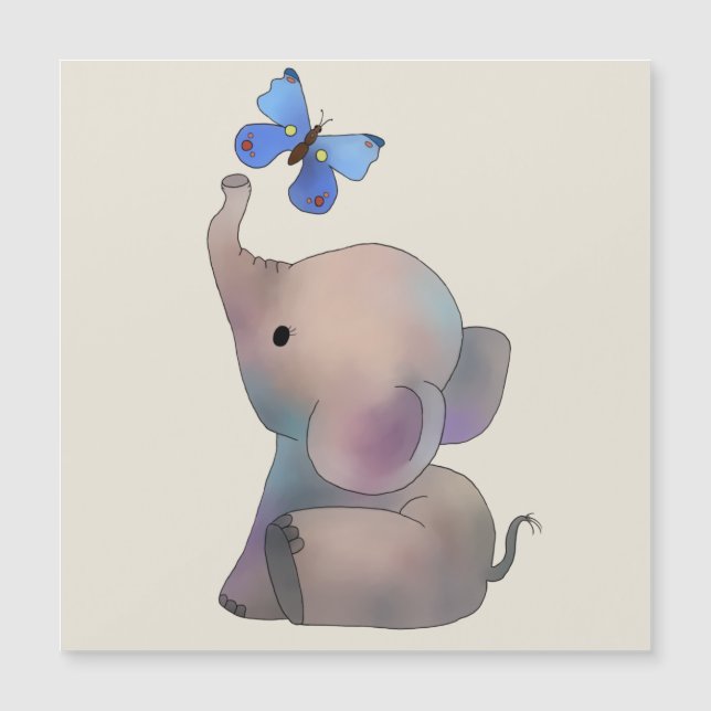 Elephant with butterfly (Front)