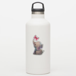 Elephant with butterfly sticker