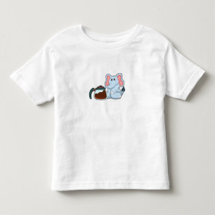 Elephant with Coffee pot Toddler T-shirt