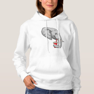 Elephant with Drink Hoodie