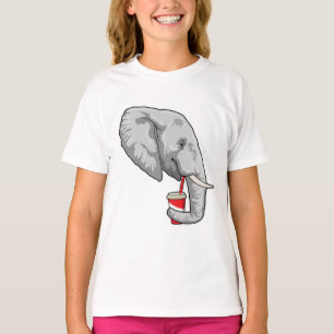 Elephant with Drink T-Shirt