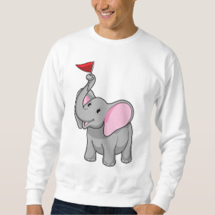 Elephant with Flag Sweatshirt