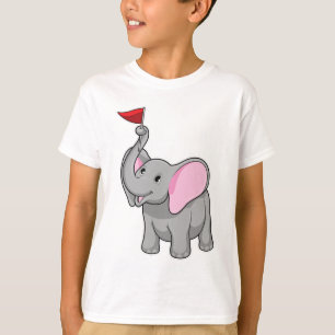 Elephant with Flag T-Shirt