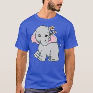 Elephant with Flower 1 T-Shirt