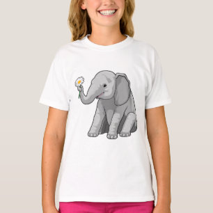 Elephant with Flower T-Shirt