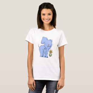 Elephant with flower T-Shirt