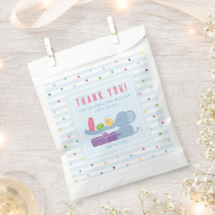 Elephant with Gifts Birthday Party Favour Bag