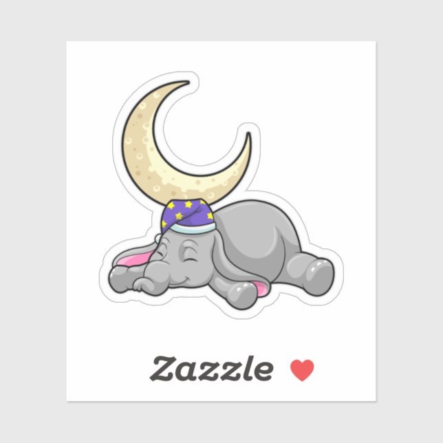 Elephant with Moon (Sheet)