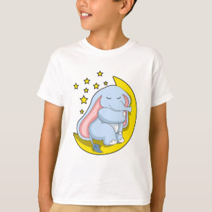 Elephant with Moon and Stars T-Shirt