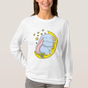 Elephant with Moon and Stars T-Shirt