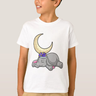 Elephant with Moon T-Shirt