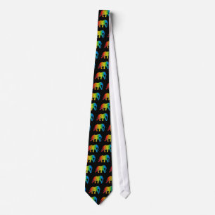Elephant with Pixels Tie