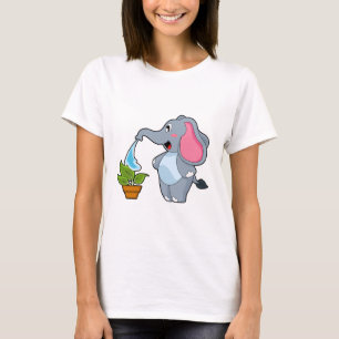 Elephant with Plant T-Shirt