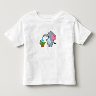 Elephant with Plant Toddler T-shirt