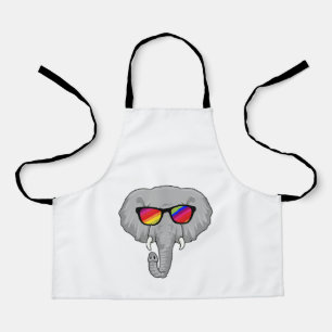 Elephant with Sunglasses Apron