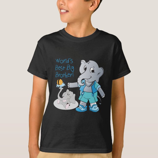 Elephant, World's Best Big Brother T-Shirt (Front)