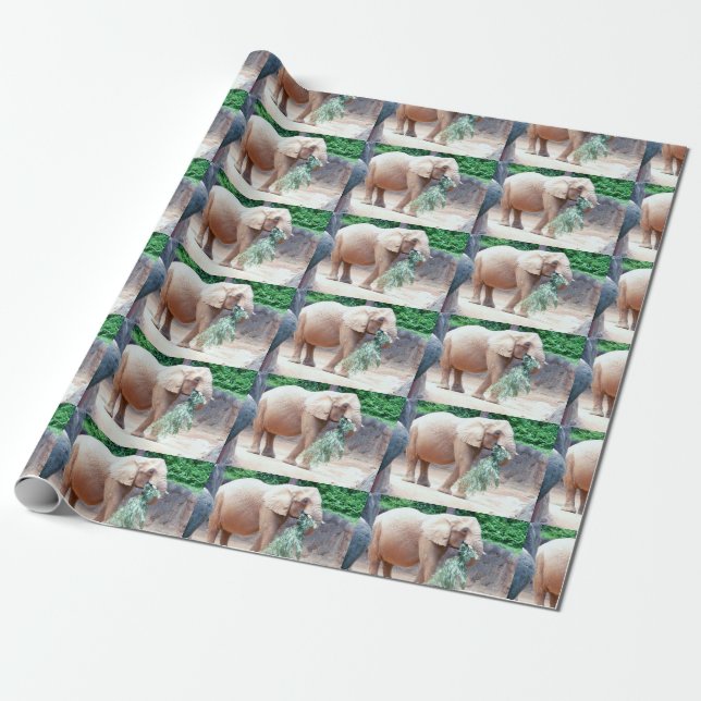 Elephant Wrapping Paper (Unrolled)
