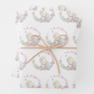 Elephant  wrapping paper sheet