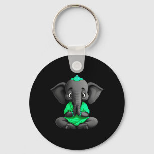 Elephant Yoga _1  Keychain