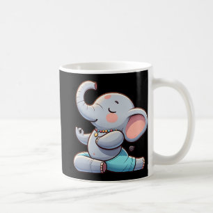 Elephant Yoga Humour Fitness Coffee Mug