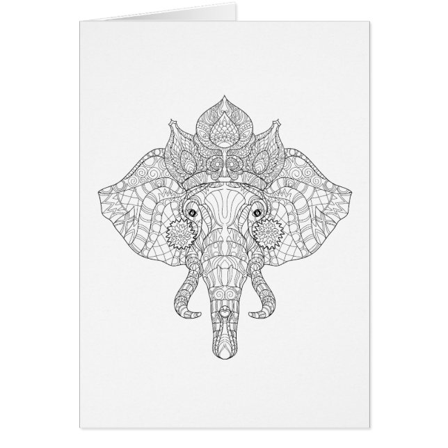 Éléphant Zendoodle principal (Devant)