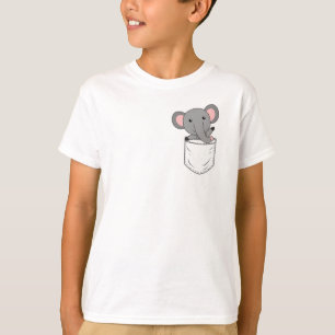 Elephant Zoo Animals Elephants Cute Animals Breast T-Shirt