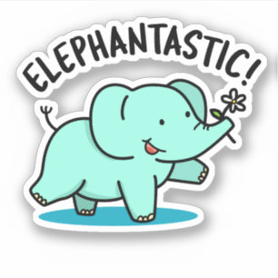 Elephantastic Funny Elephant Pun 