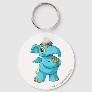 Elephante Blue Keychain