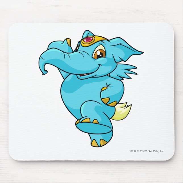 Elephante Blue Mouse Pad (Front)