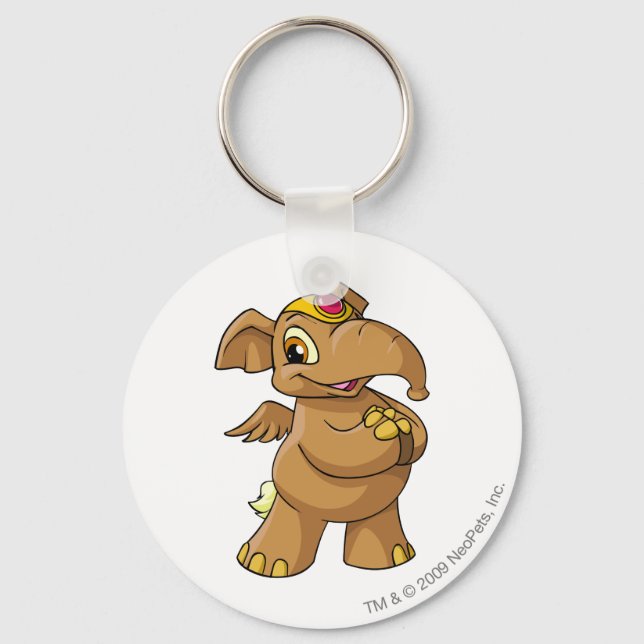 Elephante Brown Keychain (Front)
