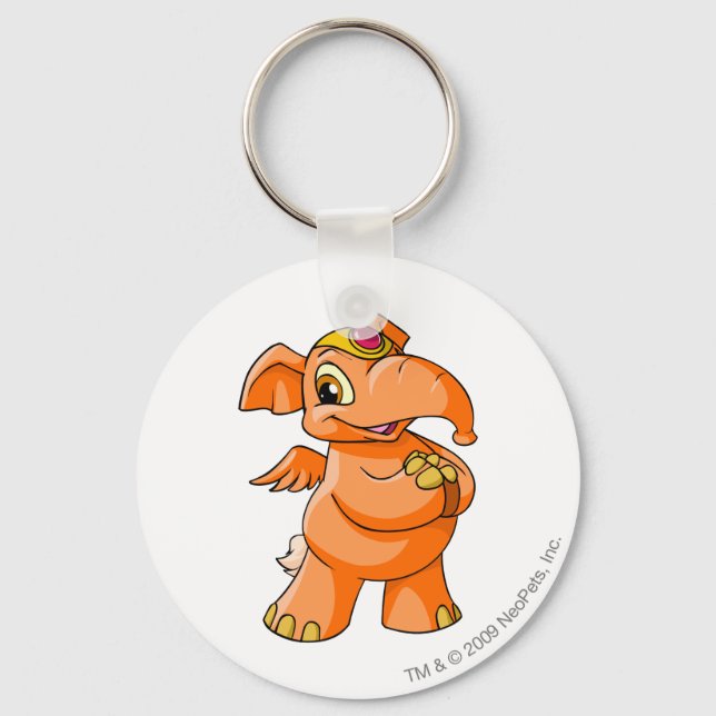 Elephante Orange Keychain (Front)