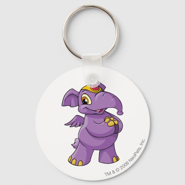 Elephante Purple Keychain (Front)
