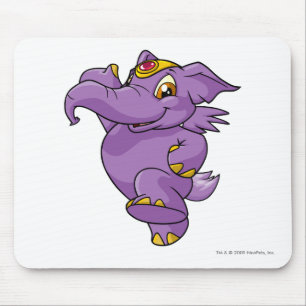 Elephante Purple Mouse Pad