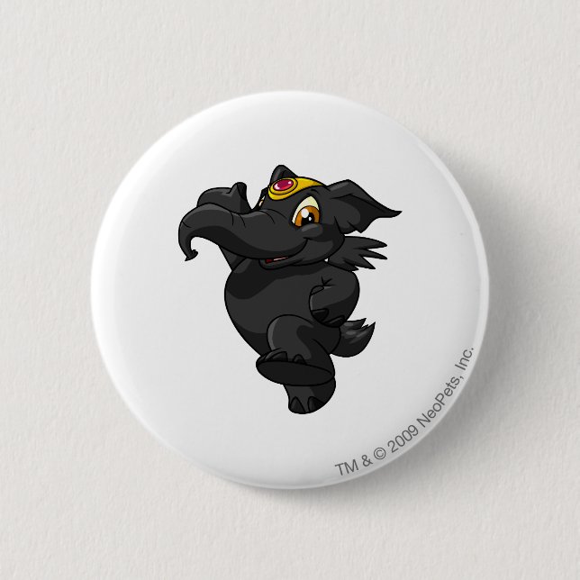 Elephante Shadow 2 Inch Round Button (Front)