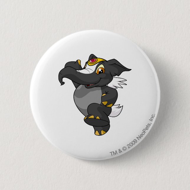 Elephante Skunk 2 Inch Round Button (Front)