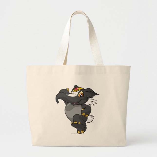 Elephante Skunk Large Tote Bag (Front)