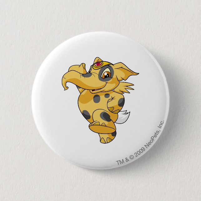Elephante Spotted 2 Inch Round Button (Front)