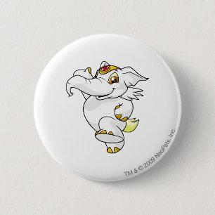 Elephante White 2 Inch Round Button