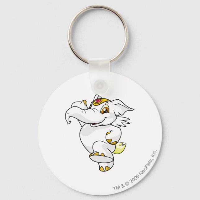 Elephante White Keychain (Front)